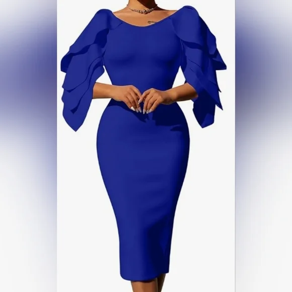 DAAWENXI Women's Elegant Ruffle - Picture 1 of 3